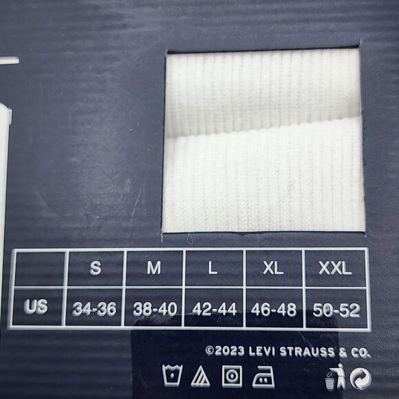 Levis Mens Ribbed Tank Top Shirt 4 Pack Premium Soft Cotton White Size Large - Picture 2 of 6